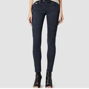 All Saints Biker Cropped Jeans